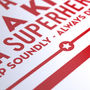 'Be A Superhero' Baby Gift Print, thumbnail 4 of 10