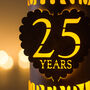 25th Silver Wedding Anniversary Personalised Lantern, thumbnail 3 of 4