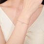 Sterling Silver Ribbon Bow Bracelet, thumbnail 6 of 12