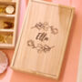 Personalised Floral Mirror Jewellery Box Travel Gift, thumbnail 3 of 6