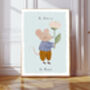 Be Brave Mouse Nursery Art Print, thumbnail 1 of 3