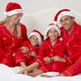 Personalised Matching Family Red Classic Christmas Cotton Pyjamas, thumbnail 1 of 8