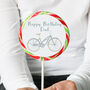 Dad Bike Birthday Lollipop, thumbnail 1 of 3