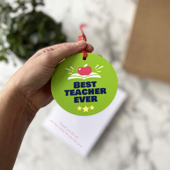 Personalised Thank You Teach Card With Medal, 6 of 8