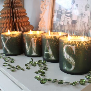 Set Of Four Gift Boxed 'Xmas' Scented Candles, 2 of 7