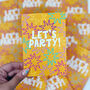 Colourful 'Let's Party!' Birthday Celebration Card, thumbnail 2 of 5