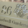 Personalised Daffodil Design House Sign Acrylic, thumbnail 2 of 4