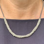Grey Leather Trim Necklace And Bracelet Set, thumbnail 7 of 10