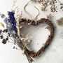 Vine Heart Wreath With British Dried Flowers, thumbnail 1 of 1