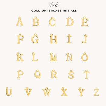 Gold Gracie Initial And Birthstone T Bar Necklace, 5 of 8