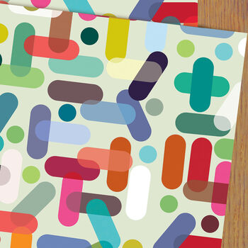 Losenge Wrapping Paper Two Sheets, 3 of 5