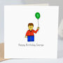 Mini Figure Birthday Boy Card, thumbnail 1 of 3
