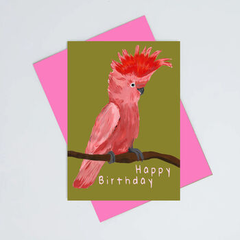 Parrot Birthday Card, 2 of 2