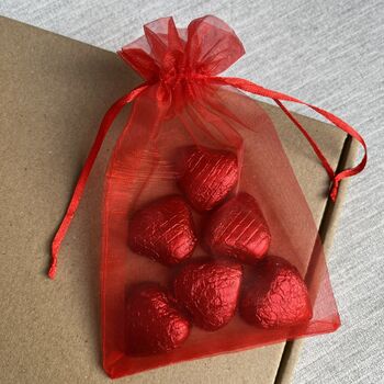 Personalised Valentine's Day Heart Chocolates Bag, 2 of 5