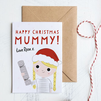 Customised Mummy Christmas Card, 2 of 6