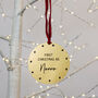 Personalised 'First Christmas As Grandad' Decoration, thumbnail 4 of 9