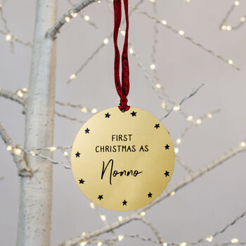 Personalised 'First Christmas As Grandad' Decoration, 4 of 9