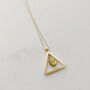 Guardian Triangle Smokey Quartz Necklace, thumbnail 2 of 6