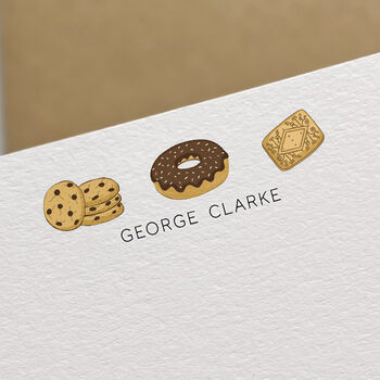Cookies And Doughnut Correspondence Cards, 2 of 4
