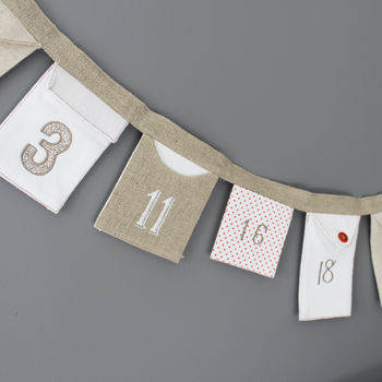 Letter Advent Envelope Bunting, 8 of 10