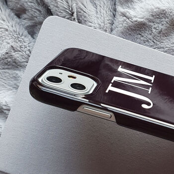 Black And White Personalised Phone Case, 2 of 9