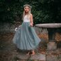 Sage Green Bohemian Sleeveless Flower Girl Dress, thumbnail 6 of 10