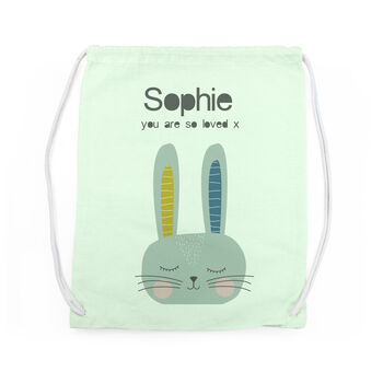 Personalised Kid's Rabbit Pe Kit Bag, 9 of 12