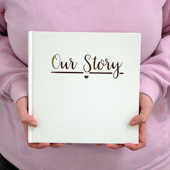 Our Story Personalised Memory Book For Couples, 4 of 6