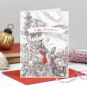 'Snowy Wildwood' Mixed Pack Of Eight Christmas Cards, 9 of 9