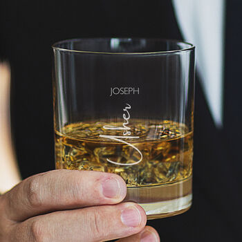 Personalised Wedding Role Glass For Him, 2 of 10