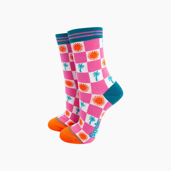 Summer Vibes Bamboo Socks Gift Set For Women, 4 of 4