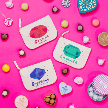 Birthstone Canvas Pouch, 9 of 12