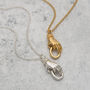Vintage Hand Initial Charm Collector Necklace, thumbnail 6 of 11