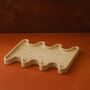 Travertine Wave Edge Decorative Tray, thumbnail 1 of 2