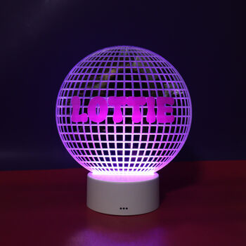 Personalised Disco Ball LED Light, 11 of 12