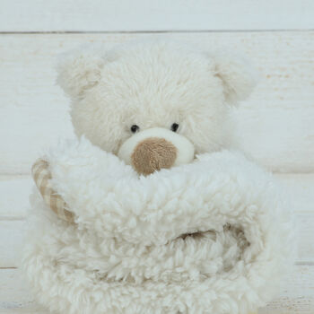 Bear Toy Soother With Personalised Heart Keepsake, 7 of 7