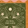 Floral Dreamer, Botanical Bohemian Art Print Flower Poster, thumbnail 3 of 3