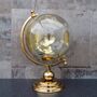 Large Glass World Globe On Metal Stand Gold 13', thumbnail 1 of 2