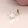 Silver Plated Chunky Star Stud Earrings, thumbnail 1 of 7