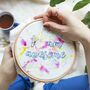 I Am Awesome Motivational Embroidery Stitch Craft Kit, thumbnail 1 of 4