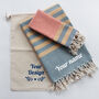 Personalised Cotton Towel Set, Cotton Anniversary Gift, thumbnail 4 of 12