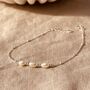 Freshwater Pearl And Satellite Chain Bracelet, thumbnail 4 of 5