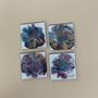 Colourful Blooming Flowery Coasters | Set Of Two Left, thumbnail 5 of 7
