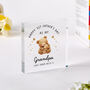 Grandpa Bear First Father’s Day Plaque Gift, thumbnail 3 of 5