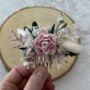Baby Pale Pink Dried Flower Hair Comb, thumbnail 5 of 5