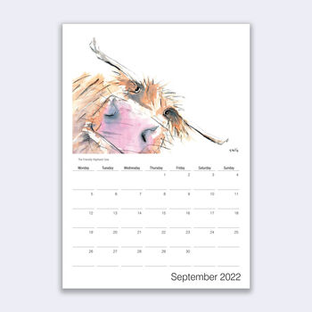 2022 Cow Calendar, 2 of 6