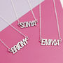 Personalised Name Necklace In Sterling Silver, thumbnail 4 of 8
