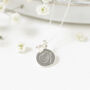 May Birthstone Initial Sterling Silver Necklace, thumbnail 2 of 12