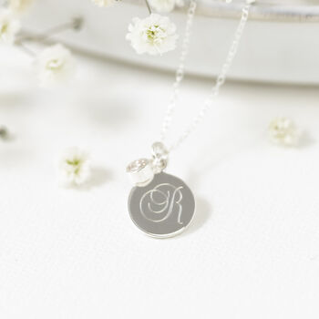 May Birthstone Initial Sterling Silver Necklace, 2 of 12
