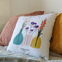 Personalised Family Birth Flowers Cushion, thumbnail 3 of 6